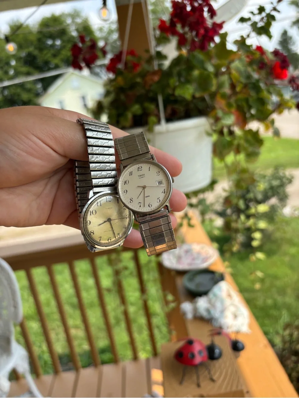 Timex vintage quartz and mechanical Men’s Silver-Tone Watches